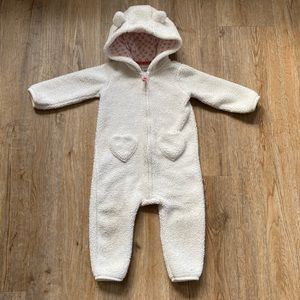 Carter’s Fleece Hooded Bear Snowsuit 12m